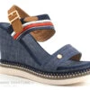 Xti Basic 64403 Lona Navy - Sandale Compensee Bleu Jean