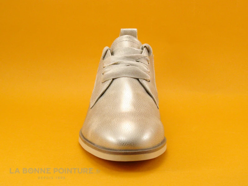 Tamaris 1-23204-20 Light Gold - Derby Femme Metallise 2 Tamaris 1-23204-20 Light Gold - Derby Femme Metallise – Image 2
