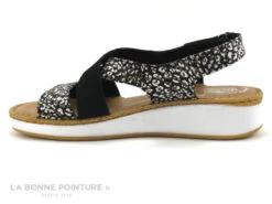 Fly Flot FOZO - Noir Marron Blanc Argent - Sandale Confort Femme -Chaussures Promotion Magasin cd24607c73b9e66c561f35ea11d5d5ef img 6476.jpg 167423