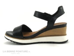 Tamaris 1-28015-26 001 Black - Sandale Noire Talon Haut Compense -Chaussures Promotion Magasin cd24607c73b9e66c561f35ea11d5d5ef img 6752.jpg 155528