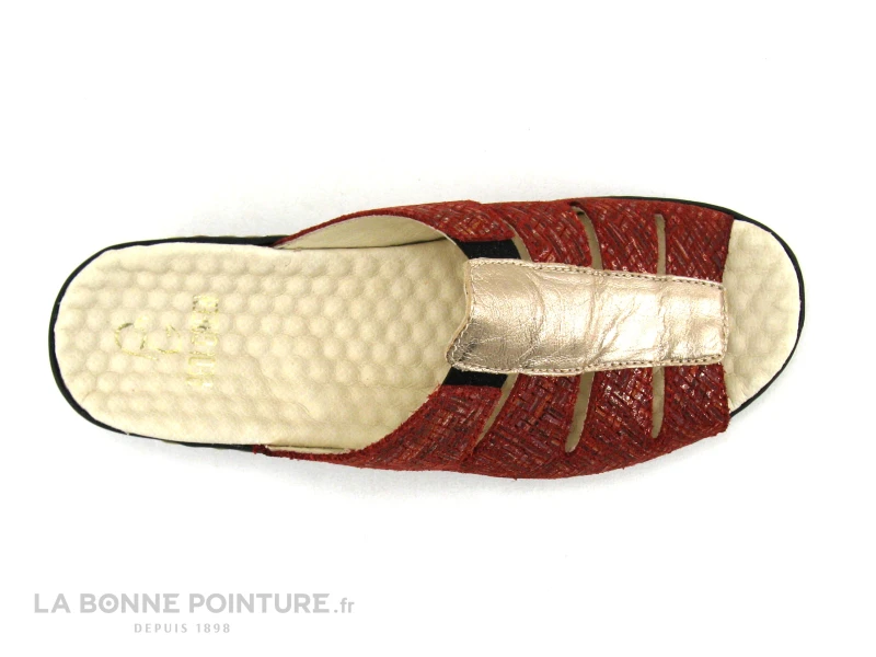 Pedi Girl DOMI Zim Lam Cerise Fumo - Mule Femme Rouge Et Metal 6 Pedi Girl DOMI Zim Lam Cerise Fumo - Mule Femme Rouge Et Metal – Image 6