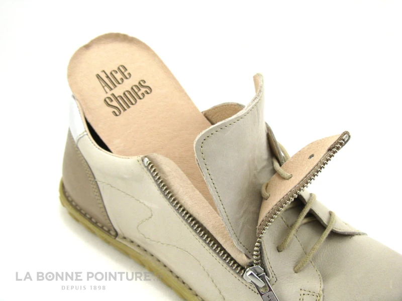 Alce Shoes 9156 Beige Marron - Chaussure Basse Femme Zippee 5 Alce Shoes 9156 Beige Marron - Chaussure Basse Femme Zippee – Image 5
