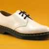 Dr. Martens Dr Martens 1461 White Patent Lamper - Chaussure Basse Blanc Verni