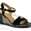 Fugitive IRDIL Noir - LPITV12 - Nu-pieds Compense - Semelle Leopard