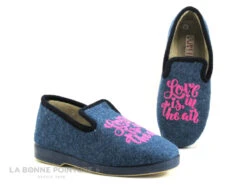 Ouf Tempo SUGNY Bleu - Love Is In The Air - Chausson Femme