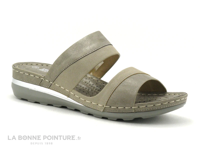 Morans RODEST Bronze Beige - Mule Compensee Femme 1 Morans RODEST Bronze Beige - Mule Compensee Femme