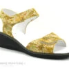 Pedi Girl YAMINA Soleil - Sandale Jaune - Talon Compense