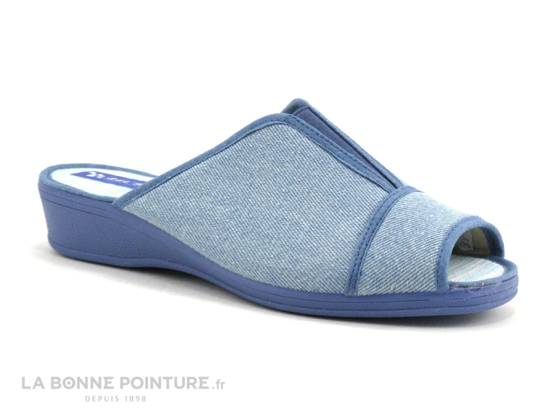 Zels 9240 Jeans - Pantoufle Mule Femme Bleu Ciel 1 Zels 9240 Jeans - Pantoufle Mule Femme Bleu Ciel