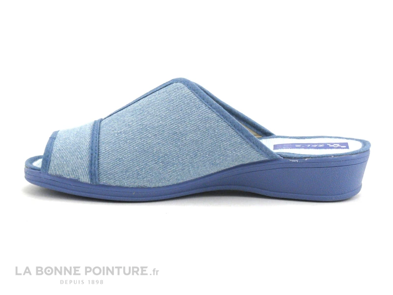 Zels 9240 Jeans - Pantoufle Mule Femme Bleu Ciel 2 Zels 9240 Jeans - Pantoufle Mule Femme Bleu Ciel – Image 2