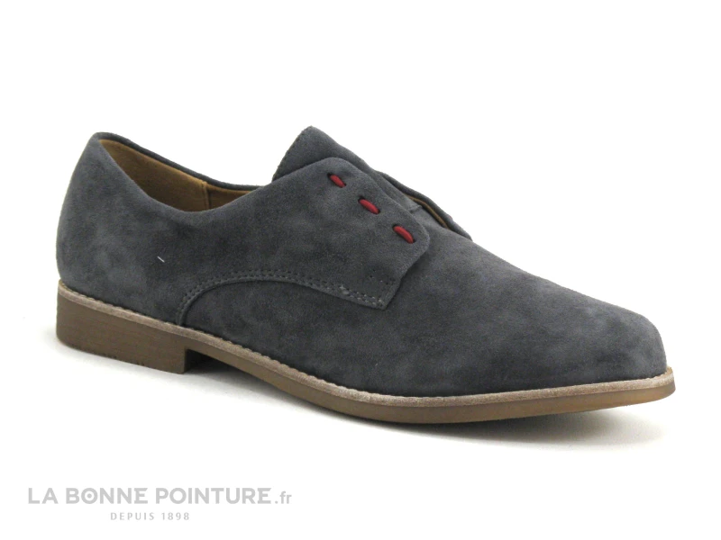 Emilie Karston ACINDA Ch Velours Plomb - Derby Gris Femme 1 Emilie Karston ACINDA Ch Velours Plomb - Derby Gris Femme