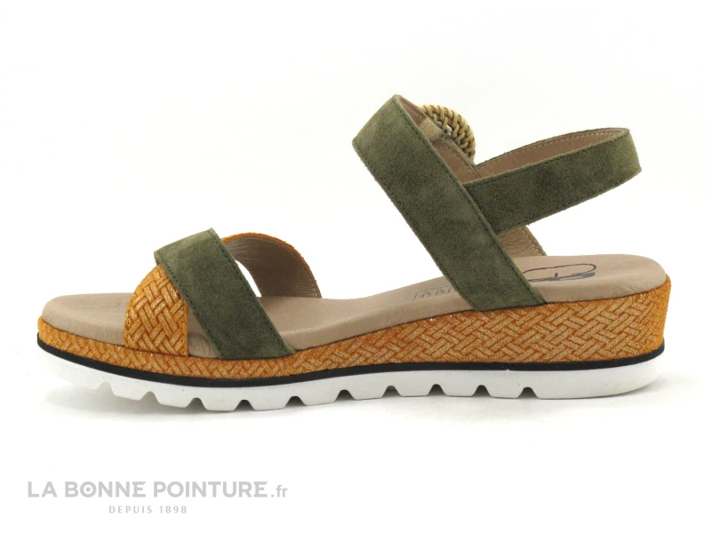 Geo Reino MAGNABE Kaki Orange - Sandale Femme 3 Geo Reino MAGNABE Kaki Orange - Sandale Femme – Image 3