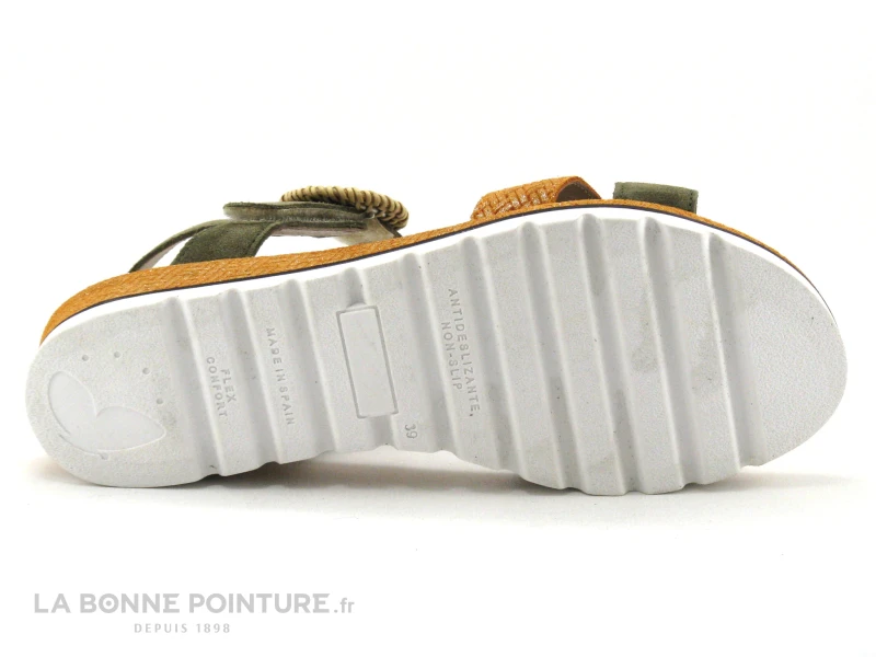 Geo Reino MAGNABE Kaki Orange - Sandale Femme 7 Geo Reino MAGNABE Kaki Orange - Sandale Femme – Image 7