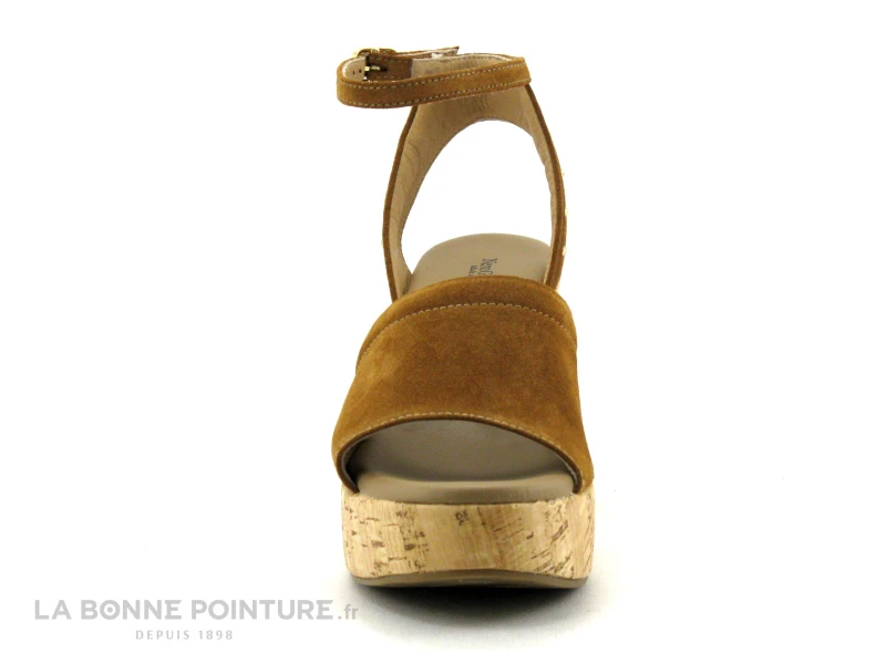 NeroGiardini E307663D 326 Velours Tabacco - Nu-pieds Compense Marron 2 NeroGiardini E307663D 326 Velours Tabacco - Nu-pieds Compense Marron – Image 2
