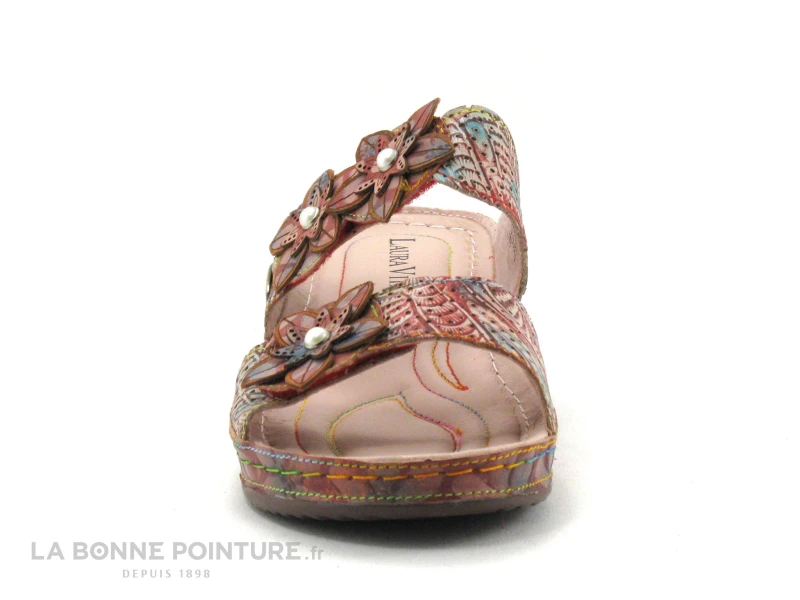 Laura Vita JACDISO 06 Rouge - Brides Avec Fleurs - Mule Femme 2 Laura Vita JACDISO 06 Rouge - Brides Avec Fleurs - Mule Femme – Image 2