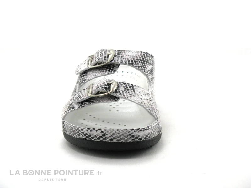 Pedi Girl WELL Off White Reptile - Mule Femme Brides Reglables 2 Pedi Girl WELL Off White Reptile - Mule Femme Brides Reglables – Image 2