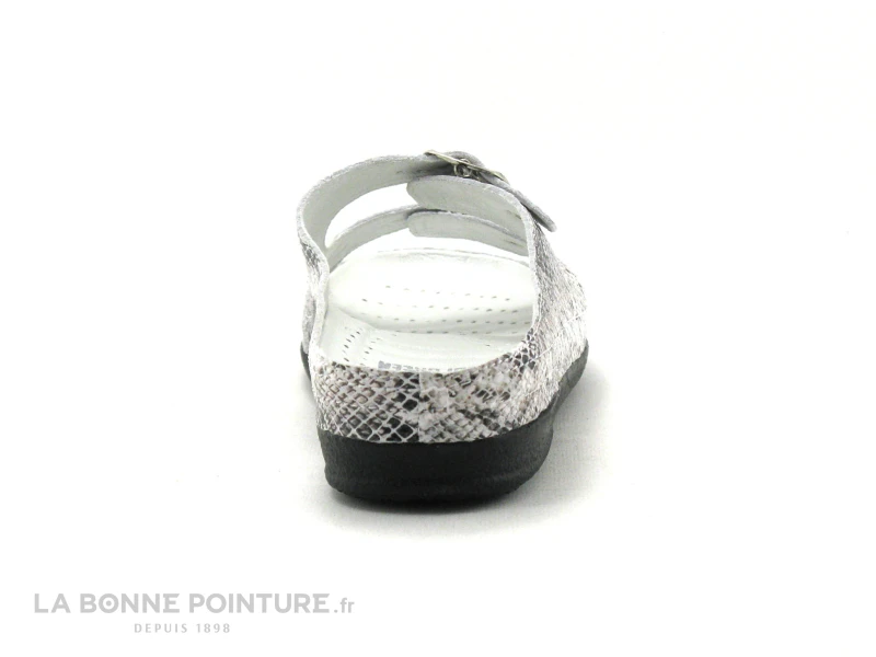 Pedi Girl WELL Off White Reptile - Mule Femme Brides Reglables 4 Pedi Girl WELL Off White Reptile - Mule Femme Brides Reglables – Image 4