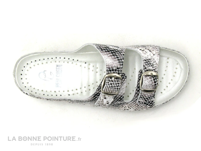 Pedi Girl WELL Off White Reptile - Mule Femme Brides Reglables 6 Pedi Girl WELL Off White Reptile - Mule Femme Brides Reglables – Image 6