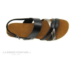 Marco Tozzi 2-28410-20 Noir Argent - Sandale Plate Femme -Chaussures Promotion Magasin cd24607c73b9e66c561f35ea11d5d5ef img 7289.jpg 180523