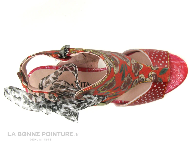 Laura Vita HICAO Rouge - Sandale Talon Haut - Ruban 6 Laura Vita HICAO Rouge - Sandale Talon Haut - Ruban – Image 6
