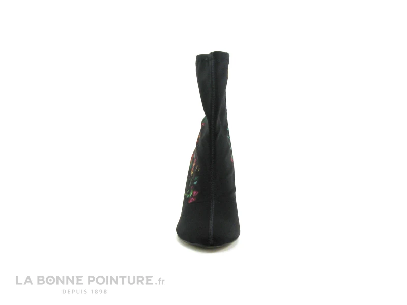 Tamaris 1-25370-23 Black Flower - Bottine Fleurie Talon Haut 2 Tamaris 1-25370-23 Black Flower - Bottine Fleurie Talon Haut – Image 2