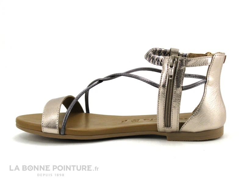 Tamaris 1-28043-20 Champagne - Nu-pieds Femme Dore 3 Tamaris 1-28043-20 Champagne - Nu-pieds Femme Dore – Image 3