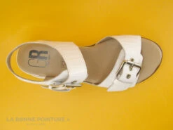 Geo Reino GIFABE Blanc - Nu-pieds Femme - Semelle Compensee -Chaussures Promotion Magasin cd24607c73b9e66c561f35ea11d5d5ef img 7442.jpg 168515