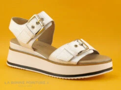 Geo Reino GIFABE Blanc - Nu-pieds Femme - Semelle Compensee -Chaussures Promotion Magasin cd24607c73b9e66c561f35ea11d5d5ef img 7443.jpg 168520