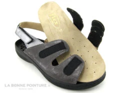 Semelflex GISELE 2 Punto Tresor - Sandale Confort Femme Gris - Argent -Chaussures Promotion Magasin cd24607c73b9e66c561f35ea11d5d5ef img 7511.jpg 180702