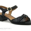 Caprice 9-28213-20 Black - Sandale Noire - Talon Carre