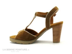 MamZelle TINUS - Velours Cognac Creme - Sandale Talon Haut -Chaussures Promotion Magasin cd24607c73b9e66c561f35ea11d5d5ef img 7535.jpg 156472