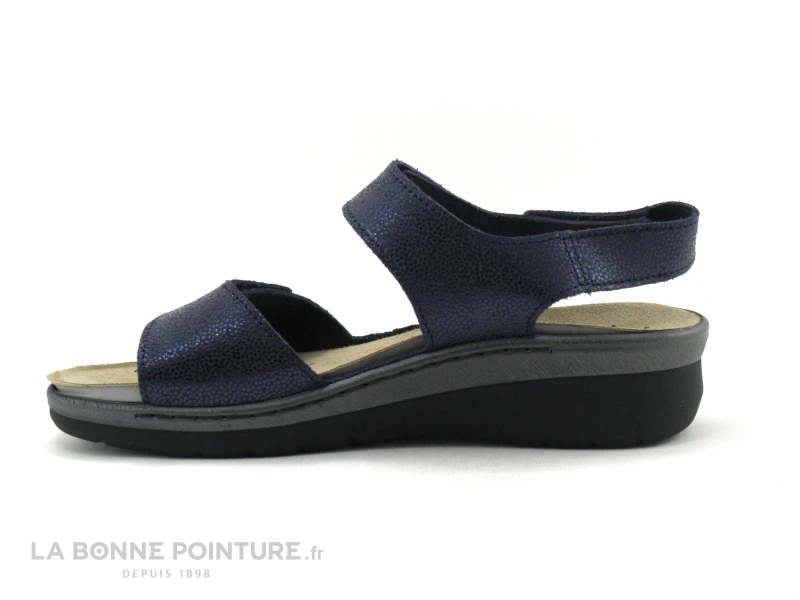 Fly Flot FRILUX Marine - Sandale Confort Femme - 3 Velcros 2 Fly Flot FRILUX Marine - Sandale Confort Femme - 3 Velcros – Image 2