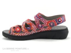 Puche 6925 Rouge - Multicolore - Sandale Confort Femme - 3 Scratches -Chaussures Promotion Magasin cd24607c73b9e66c561f35ea11d5d5ef img 7612.jpg 168700