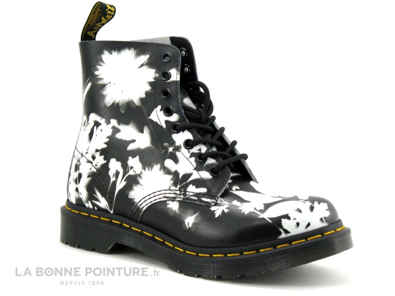 Dr. Martens Dr Martens 1460 PASCAL Phantom Floral Shadow Backhand Black White - Boots 1 Dr. Martens Dr Martens 1460 PASCAL Phantom Floral Shadow Backhand Black White - Boots