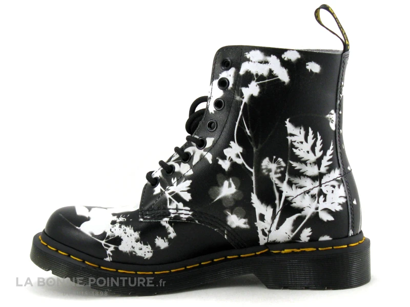 Dr. Martens Dr Martens 1460 PASCAL Phantom Floral Shadow Backhand Black White - Boots 3 Dr. Martens Dr Martens 1460 PASCAL Phantom Floral Shadow Backhand Black White - Boots – Image 3