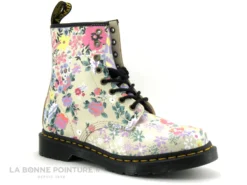 Dr. Martens Dr Martens 1460 PASCAL BACKHAND Fleuri Beige - Boot Femme