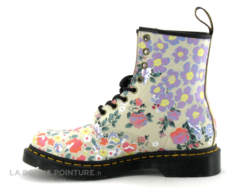 Dr. Martens Dr Martens 1460 PASCAL BACKHAND Fleuri Beige - Boot Femme 3 Dr. Martens Dr Martens 1460 PASCAL BACKHAND Fleuri Beige - Boot Femme – Image 3