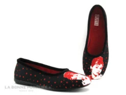 Ouf Tempo COMINO Noir Rouge - Audrey Hepburn - Pantoufle Ballerine -Chaussures Promotion Magasin cd24607c73b9e66c561f35ea11d5d5ef img 7673.jpg 137225