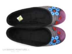 RYB 6002516 Noir Gris Violet - Fleur Et Coccinelles - Pantoufle -Chaussures Promotion Magasin cd24607c73b9e66c561f35ea11d5d5ef img 7718.jpg 137397