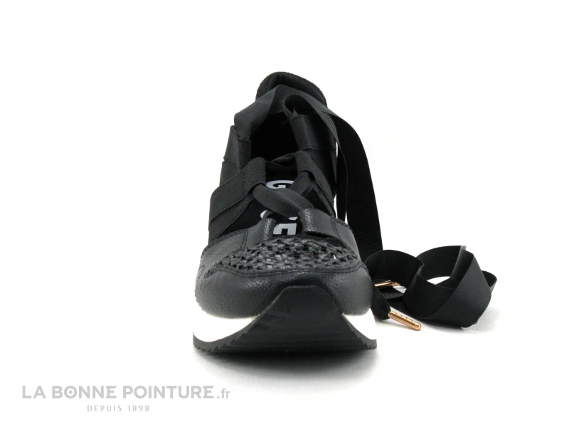 Gioseppo TASSIN - Sandale Sneaker Femme Noire Avec Ruban 2 Gioseppo TASSIN - Sandale Sneaker Femme Noire Avec Ruban – Image 2