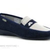 Semelflex MARIE-LENA B Marine Beige - Chausson Mocassin Femme