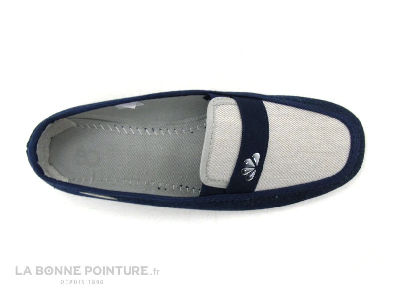 Semelflex MARIE-LENA B Marine Beige - Chausson Mocassin Femme 6 Semelflex MARIE-LENA B Marine Beige - Chausson Mocassin Femme – Image 6