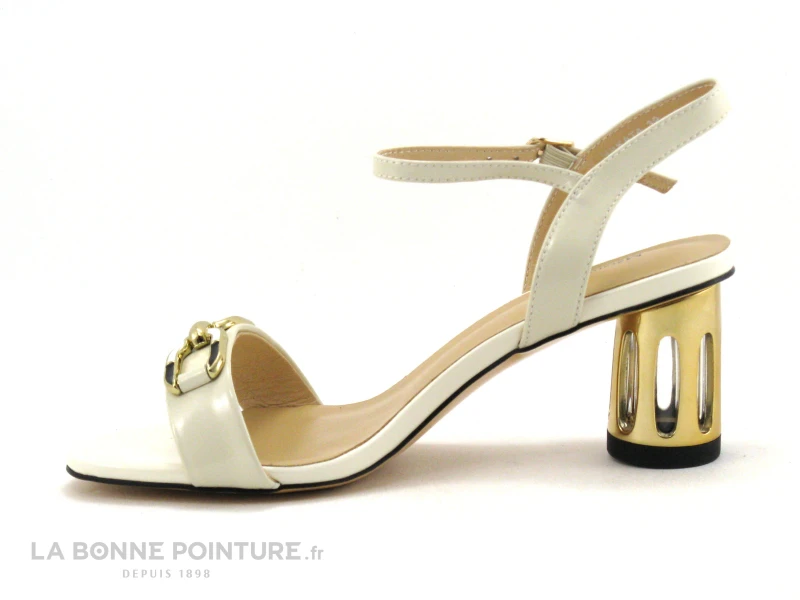 Metamorf Ose NAKATA Beige - Sandale Elegante Talon Haut Original 3 Metamorf Ose NAKATA Beige - Sandale Elegante Talon Haut Original – Image 3