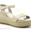 Tamaris 1-28001-20 Cashm Pea Sued - Sandale Beige - Talon Compense