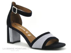 Tamaris 1-28379-28 Navy Lt Blue - Sandale Talon Haut - Bride Cheville