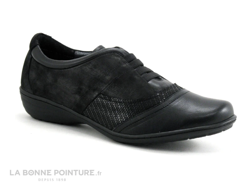 Geo Reino INBABE Noir - Argent - Chaussure Basse Femme 1 Geo Reino INBABE Noir - Argent - Chaussure Basse Femme