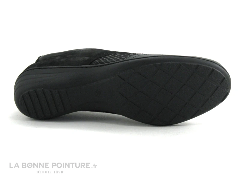 Geo Reino INBABE Noir - Argent - Chaussure Basse Femme 7 Geo Reino INBABE Noir - Argent - Chaussure Basse Femme – Image 7