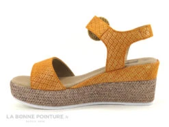 Geo Reino VIABE Orange - Nu-pieds Talon Compense -Chaussures Promotion Magasin cd24607c73b9e66c561f35ea11d5d5ef img 8204.jpg 181800