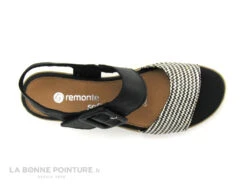 Remonte R6453-01 - Noir - Creme - Sandale Talon Compense -Chaussures Promotion Magasin cd24607c73b9e66c561f35ea11d5d5ef img 8219.jpg 181673