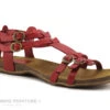 Kickers ANA Rouge 281777-50 - Sandale Mode Femme