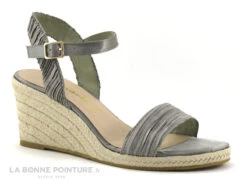 Tamaris 1-28360-28 Emerald Pleats - Nu-pieds Talon Compense